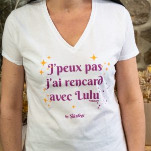T-shirt mantra « J’peux pas, j’ai rencard avec Lulu »